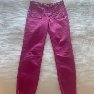 Zara hot pink jeans